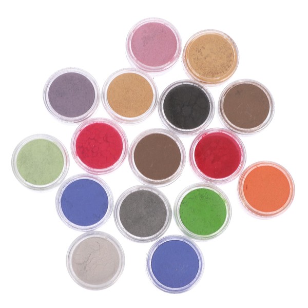 COHEALI Face Glitter Powder Eyeshadow Pigment 16 Colors Art Nail
