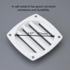 LEQMG Marine Boat Nylon Louvered White Flush Thru Vent