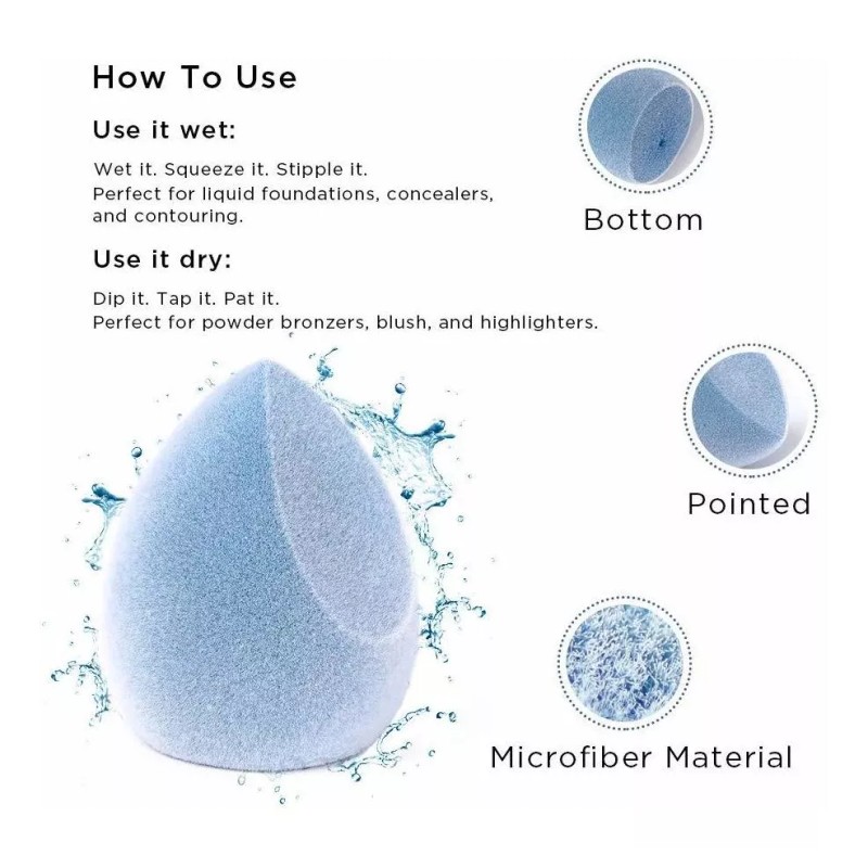 Juno & Co. Esponjas Para Maquillaje Juno & Co. Doble