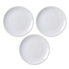 MBBITL Porcelain Appetizer Plates Set of 3, 5 Inch White