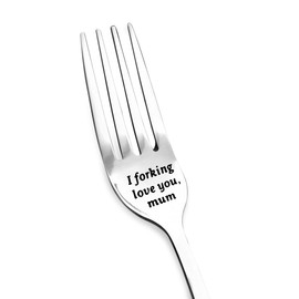 Funny Mum Birthday Gifts for Mom Mother Christmas Gifts for Mum from Daughter Son I Forking Love You Mum Fork for Mother Mom Mum Xmas Gifts for Mummy I Love You Gift Fork for Mum Mom