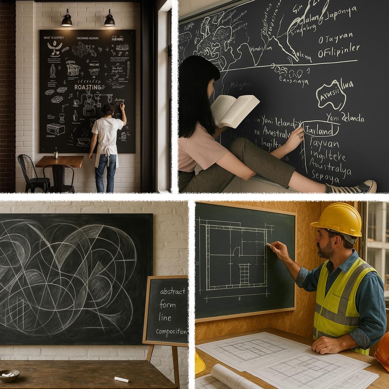 Dustless White Chalk 100PCS, Non-Toxic Classroom Chalks for Teachers &