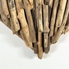 Driftwood Wall Heart Sculpture 30cm x 25cm Hanging Natural Rustic
