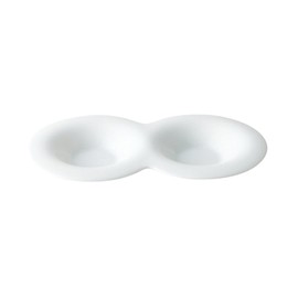 Komodo Round Double Saucer, White (P27101)