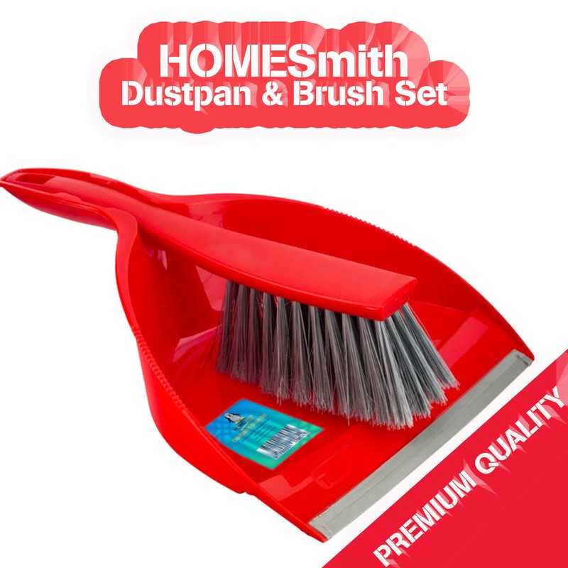 HOMESmith Premium Quality Dustpan & Brush Set