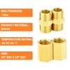 GASHER 12PCS Brass Pipe Fitting, 3/8" x 3/8" BSP Male