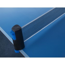 Donic-Schildkröt Rete da Ping Pong Flex, in Nylon, Autotensionante con Meccanismo di Rotolamento, Tavolo con un Massimo di 175 cm di Larghezza e 4 cm di Spessore