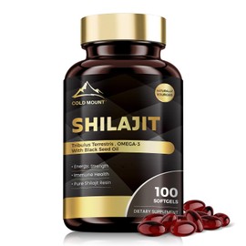 MEGNETA Shilajit Supplement, Support Energy & Immune Health, 100 softgels