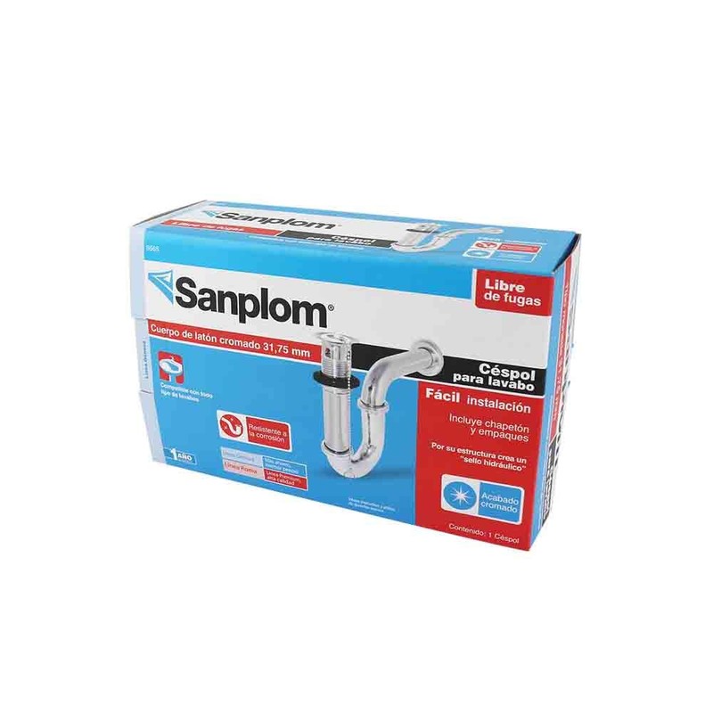 Santul 8565 Céspol para lavabo de Latón Cromado 1 1/4