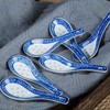 8 pezzi Cucchiai da Minestra, Cucchiai da Zuppa Blu e