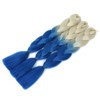 Sakkou Ombre Blue Braiding Hair 3pcs Beige Off-White To Navy