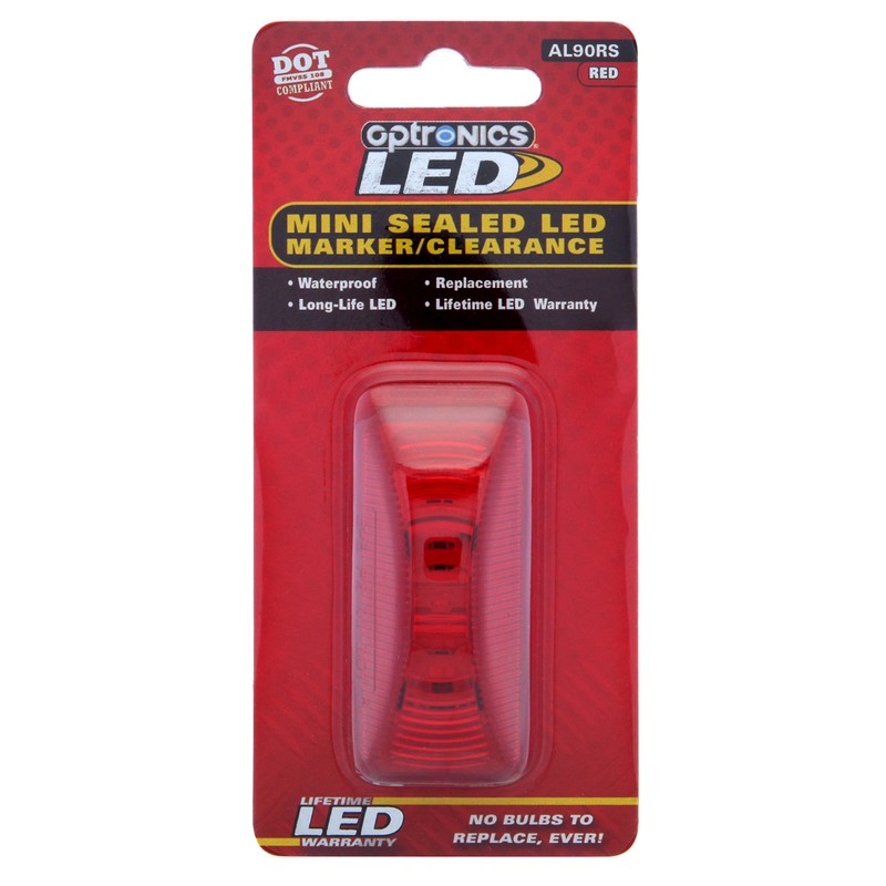 Optronics al90rs ámbar Mini Thinline sellado LED de distancia/luz de