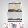 Creproly Stainless Steel Straw Dispenser Holder with Metal Lid Reusable