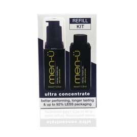 men-ü FACIAL TONER GEL (MATT SKIN REFRESH GEL) REFILL KIT, Oily Skin & Salicylic Acid Cleanser for men, up to 240 apps, Toner gel with Witch Hazel. 100ml Bottle + Refill