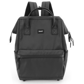 himawari 15.6" Laptop Backpack with USB Port - Waterproof Anti-Theft Nylon Bag for College, Travel & Commute for men & women (Black, Large)