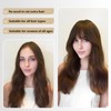 mtuihfo Clip in Fringe,Human Hair Fringe Clip in Hair Extensions,Bangs