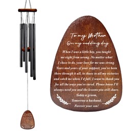 Groom to Mom Wedding Gift, Mother of Groom Gift from Son, Mom Wedding Wind Chime from Groom, to My Mother on My Wedding Day, Mom Wedding Keepsake, Thank You Mom Wedding Gift Ideas