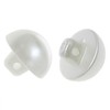 Yocimango Plastic ABS Mushroom Half Dome Button Buttons 15mm Pearl