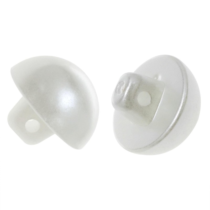 Yocimango Plastic ABS Mushroom Half Dome Button Buttons 15mm Pearl