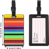 JCZD Travel Luggage Suitcase Labels ID Tags Business Card Holder,