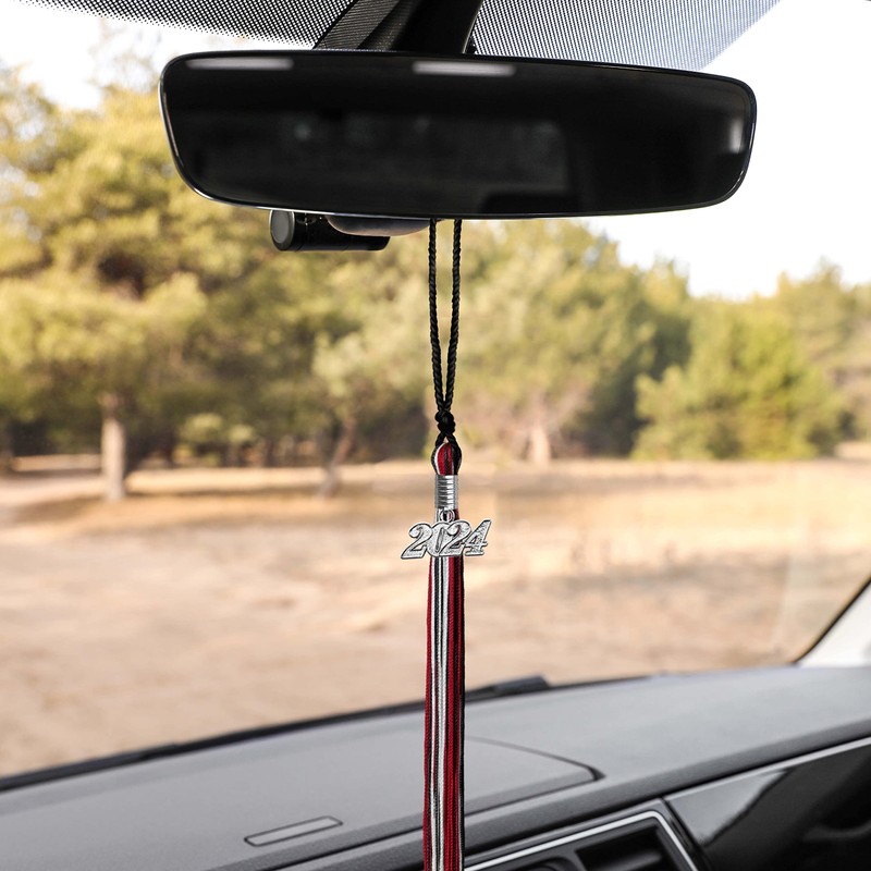 Endea Graduation Mixed Triple Color Tassel with Silver Date Drop