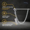 RecPro 2 Pack Trailer Safety Chains | Solid Steel Lock