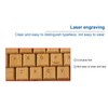 Bamboo Keyboard and Mouse, 2.4GHz Computer Devices with USB Receiver,