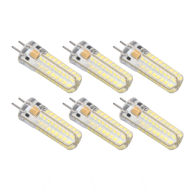 6Pcs GY6.35 LED Bulb 7W AC DC12V 700lm 72 LEDs