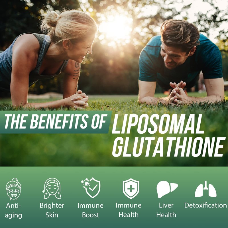 Liposomal Glutathione, Superior Absorption, Liquid Glutathione Supplement, Powerful Antioxidant, Liver