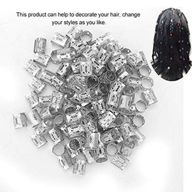 ZJchao Anillos para el Cabello, 100 piezas Clips de Pelo en Espiral Accesorios para Pelo Trenzas Joyas para el cabello trenzado Anillos Trenza ajustab