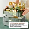 Makeup Organizer with Drawers, Stackable Cosmetics Organizer, Large Make Up