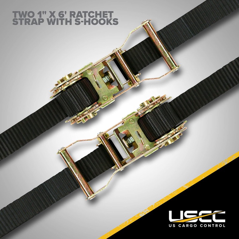 US Cargo Control Motorcycle Combo Strap Kit, Includes 6 Tie