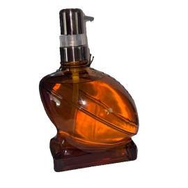 Aroma Aria COGNAC & AMBER WOODS   Hand Soap-16fl.oz Football Shape Glass Bottle