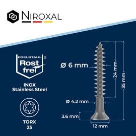 TORX Countersunk Screw Stainless Steel