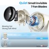 DURBESTER Small Desk Fan, 28dB Ultra-Quiet Desktop Air Circulator with