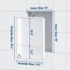 Qeke Stainless Steel Shower Niche 18" X 12", No Tile