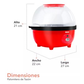 RCA Máquina de palomitas RCA RC-1026 roja 120V