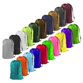 Heavy Duty Laundry Bag with Strap, 24" W x 36" L, and One Lavender Dryer Sachet, Ultra Essentials (NAVY BLUE)