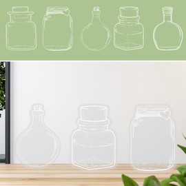 20pcs Transparent Dried Flower Bookmark, Botanical Specimen Clear Bookmark Beautiful Flower Page Pressed Clips Crafts for Reading Scrapbook DIY (Style C)