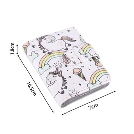 Mini Photo Album 28 Pockets for Mini Film, 2x3 Photo, Kpop Photos Card, Wallet Albums Book for Mini 12 11 40 7+ EVO 90 (Unicorn, 28 Pockets)