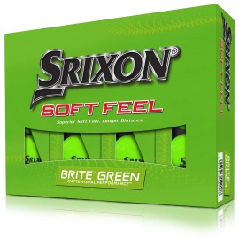 Srixon Brite Green Soft Feel Golf Balls FastLayer Core Enhanced Distance and Spin