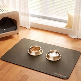 PEISAINOX Cat Dog Food Mat, Rapid Water Absorption Dog Mat for Food and Water,100% Waterproof Cat Dog Bowl Mat, Pet Food Mat for Messy Drinkers to Protect Floors, Pet Accessories Supplies