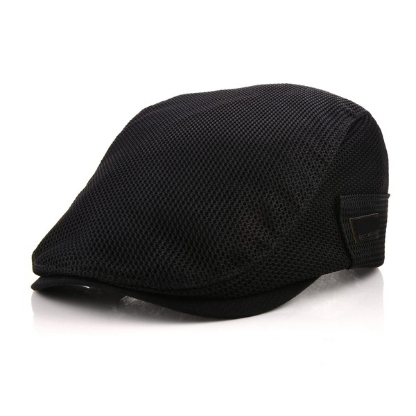 M MOACC Men Beret Hat Breathable Mesh Summer Newsboy Hats
