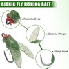 Bionic Fly Fishing Bait, 18pcs/36pcs Trout Jig Swimbait Dry Flies