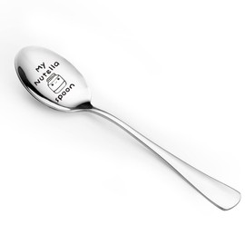 Funny Nutella Spoon - My Nutella Spoon Engraved Stainless Steel Cute for Kids Women Men Girls Dad Nutella Lover - Perfect for Birthday/Valentine/Christmas