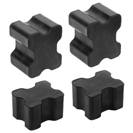 Jewkot 4 PCS Car Coil Spring Spacers, Rubber Front Coil Spring Booster Kit, 1" to 1.5" Coil Spring Lift Spacers Car Accessories, Universal for Most Cars SUVs (Black)