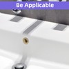 8Pcs Brass Sink Overflow Trim Ring with 2 Adhesive Hook,Brass