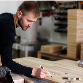 Katzco Set of 34 Wood Markers Furniture Repair Kit - Wood Scratch Repair Markers and Wax Sticks with Sharpener - for Stains, Scratches, Floors, Tables, Desks, Carpenters, Bedposts, Cover-Ups