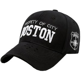 Buzz Selection CAP197 Cap, Embroidery, Hat, English Work, Distressed Design, Stylish, Cool, Men's, Women's, black white letters