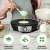 Nutrichef Electric Crepe Maker Pan & Griddle - 12 Inch